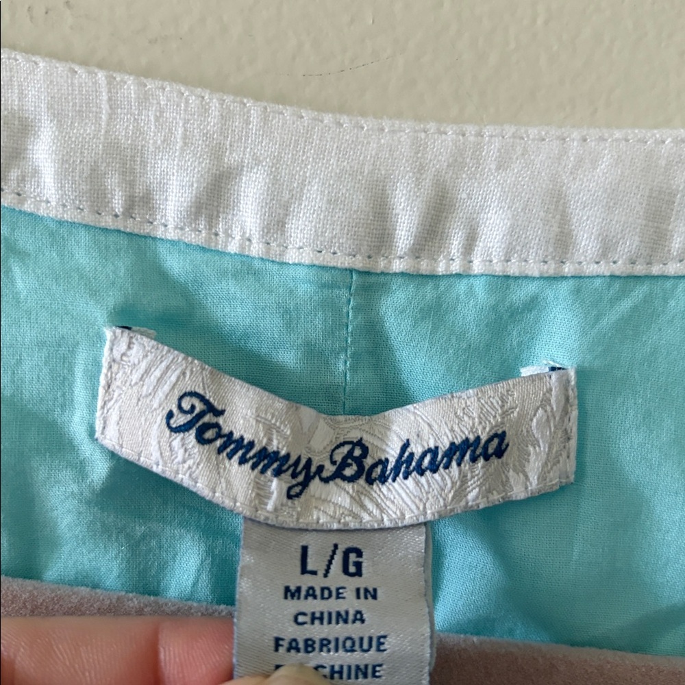 Tommy Bahama Two Palms Shift Dress 100 % Linen SZ Large - Picture 3 of 6